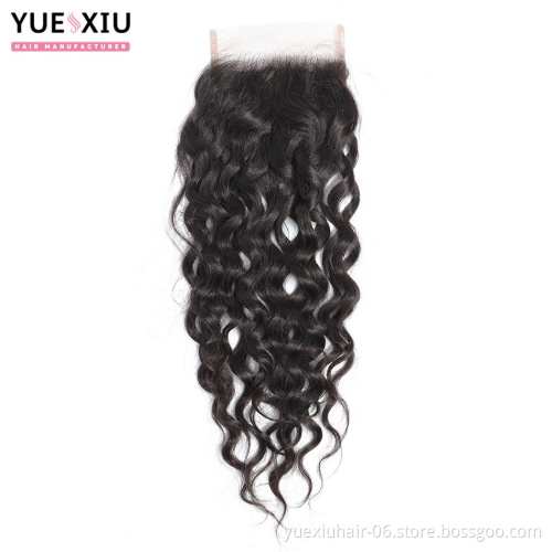 Lace Frontal Deep Wave Wholesale Raw Indian Human Hair Transparent Swiss Lace Frontal